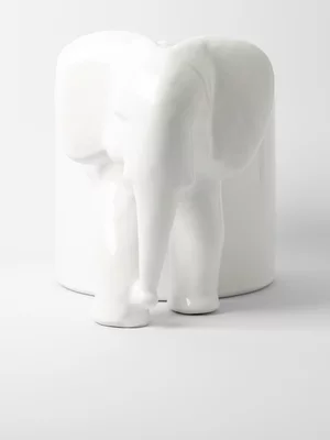 Rialheim Elephant Planter Gloss White