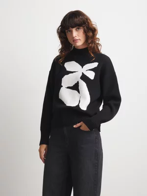 Women's Canvas Jacquard Knitwear Jumper