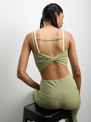 The FIX Women's Sage Double Layer Active Bralet