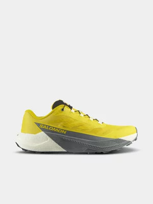 Salomon Mens Pulsar Yellow/Grey Running Shoes 