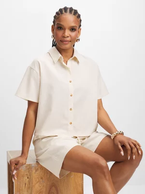 Exact Women's Natural Boxy Shirt