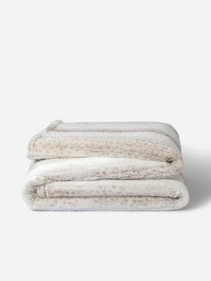 Snowy Tundra Sheepskin Throw 150x200cm