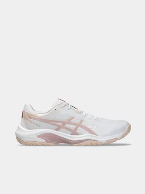 ASICS Womens Gel-Netburner Shield FF 2 White/Morganite Padel Shoes 