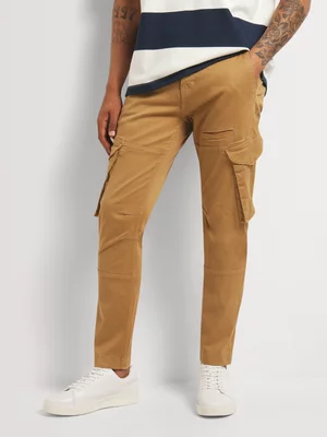 Relay Jeans Men's Uncuffed Utility Camel Pants