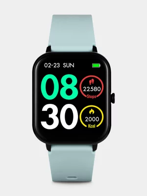 Volkano Chroma Series Teal Silicone Smart Watch