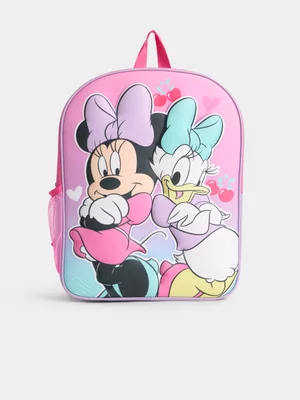 Jet Younger Girls Minnie And Daisy Pink And Lilac Backpack