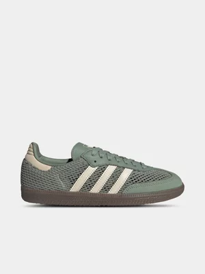 adidas Originals Women's Samba Green/Cream Sneaker