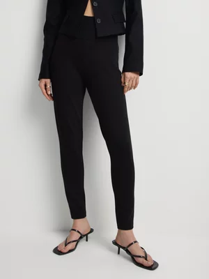 Ponte Wide Rib Waistband Treggings