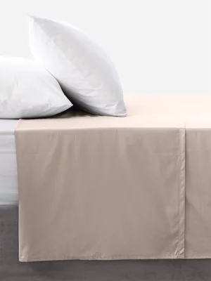 Volpes Cotton 200tc Natural Flat Sheet