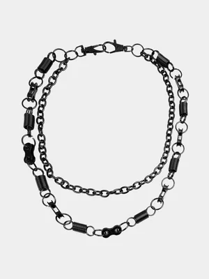Redbat Unisex Matt 2 Tier Black Belt Chain