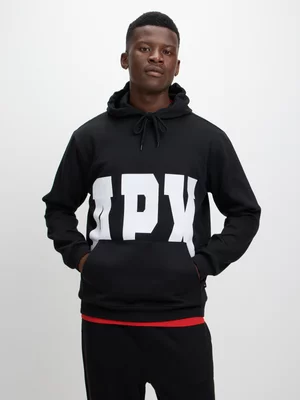 Mens APX Logo Black Hoodie