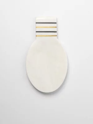 @home Striped Marble Spoon Rest