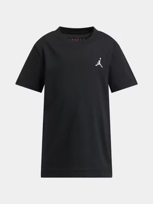 Jordan Unisex Kids Jumpman Air Embroidered Black T-Shirt