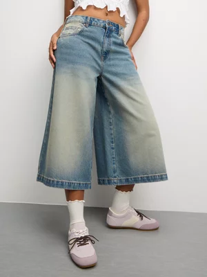 The FIX Women's Tint Wash Longline Baggy Jorts