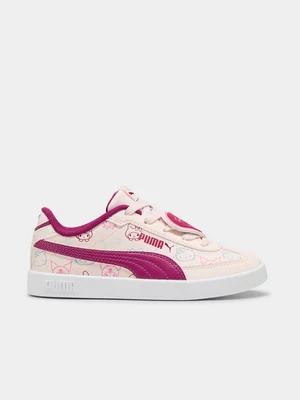 Puma Junior Pre-School Club ll Era Hello Kitty Pink/Berry/White Sneakers 