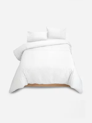 Volpes Astoria Egyptian Cotton 300tc White Duvet Cover Set