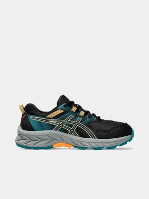 Women's Asics Gel Venture 9 Black/Blue Sneaker 