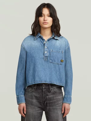 G-Star Women's Boxy Day Medium Blue Shirt