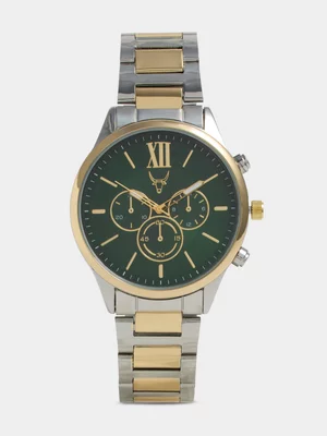 Exact Men's Silver & Gold Watch