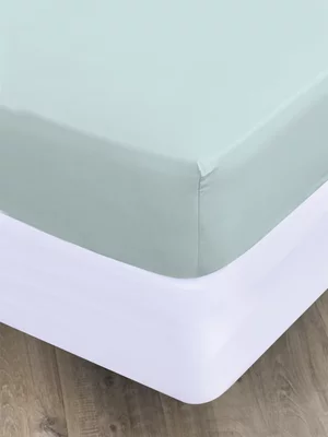 Volpes Cotton 200TC Duck Egg Fitted Sheet