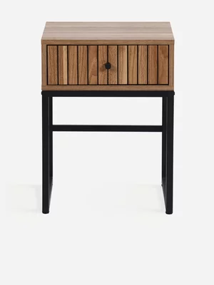 Jet Home Billy Single Drawer Natural Bedside Table