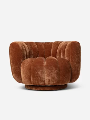 Panzy Swivel Chair Velour 