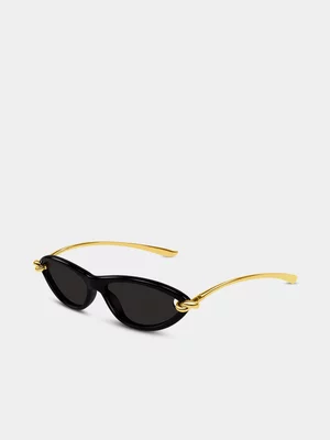 Bottega Veneta Black BV1390S-001 Sunglasses - XL