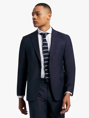 Fabiani Men's Navy Wool Suit Jacket