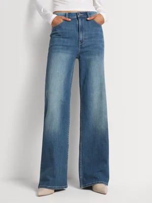 FF Denim High Waist Wide Leg Jeans