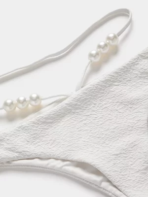 Pearl Trim Swimwear Bikini Bottom