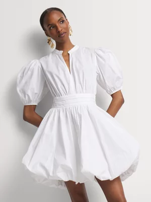 Fit & Flare Bubble Hem Dress