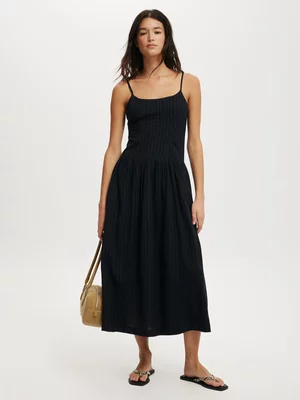Women's Cotton On Black Alexis Seamed Maxi Dress