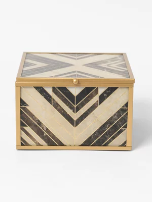 Geometric Square Box 15 x 16cm