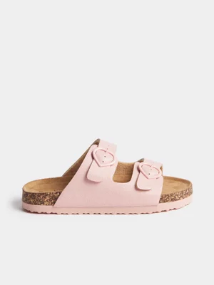 Exact Older Girl's Pink Double Strap Sandals