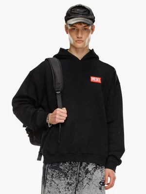 Men's Diesel S-Boxt-Hood-Lab Black Sweater