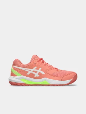 Asics Womens Gel-Dedicate 8 Guava/White Padel Shoes