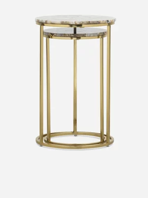 Peri Set of 2 Sidetable Agate