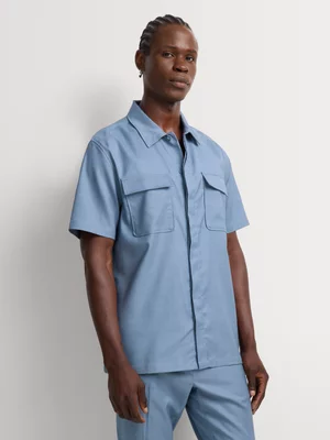 Markham Men's Relaxed Fit Sky Blue Shirt 