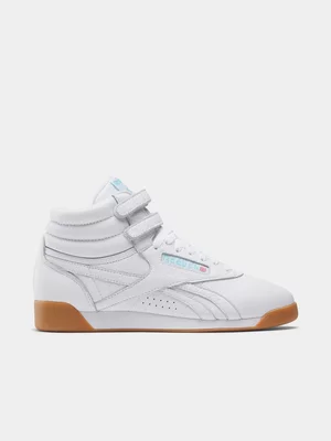 Reebok Women's Freestyle HI White Sneaker