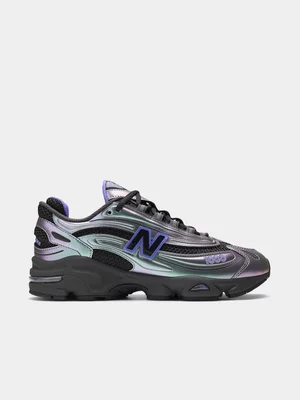 New Balance Men's M1000 Faded Black/Electric Indingo Sneaker
