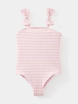 Cotton On Kids Girl Pink Bow Swimsuit