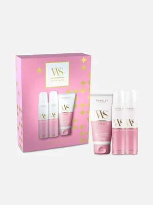 Yardley White Satin Perfume Body Spray and Body Lotion Gift Set