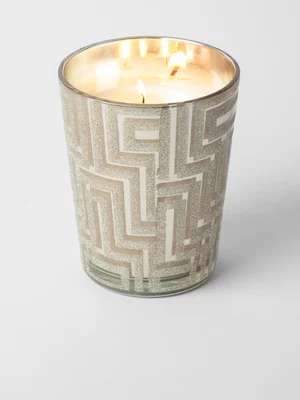 Geometric Print Jar Candle