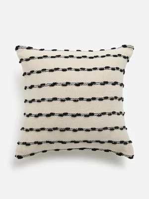 Jet Home Black Tufted Chenille Scatter