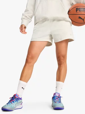 Puma Women's Stewie Prism Grey Basketball Shorts