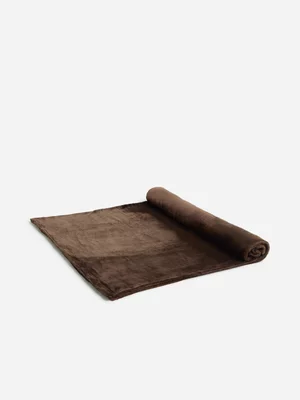 Jet Home Chocolate Super Soft Blanket 150x180cm