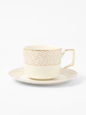 AH Aurum Gold Accent Porcelain Cup & Saucer 250ml