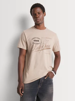 Relay Jeans Men's Regular Fit Stone Graphic T-Shirt