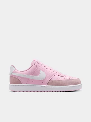 Nike Womens Court Vision Next Nature Pink/White Sneakers