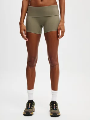 Women's Cotton On Green Active Ultra Soft Roll Over Shorts